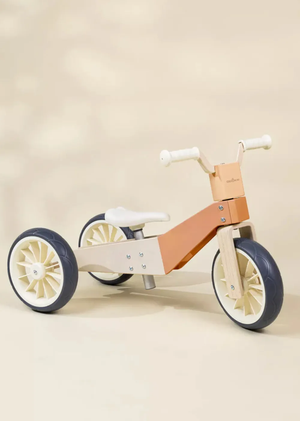 Coco Village Wooden Balance Bike 3-in-1 - Grapefruit