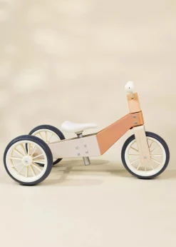 Coco Village Wooden Balance Bike 3-in-1 - Grapefruit