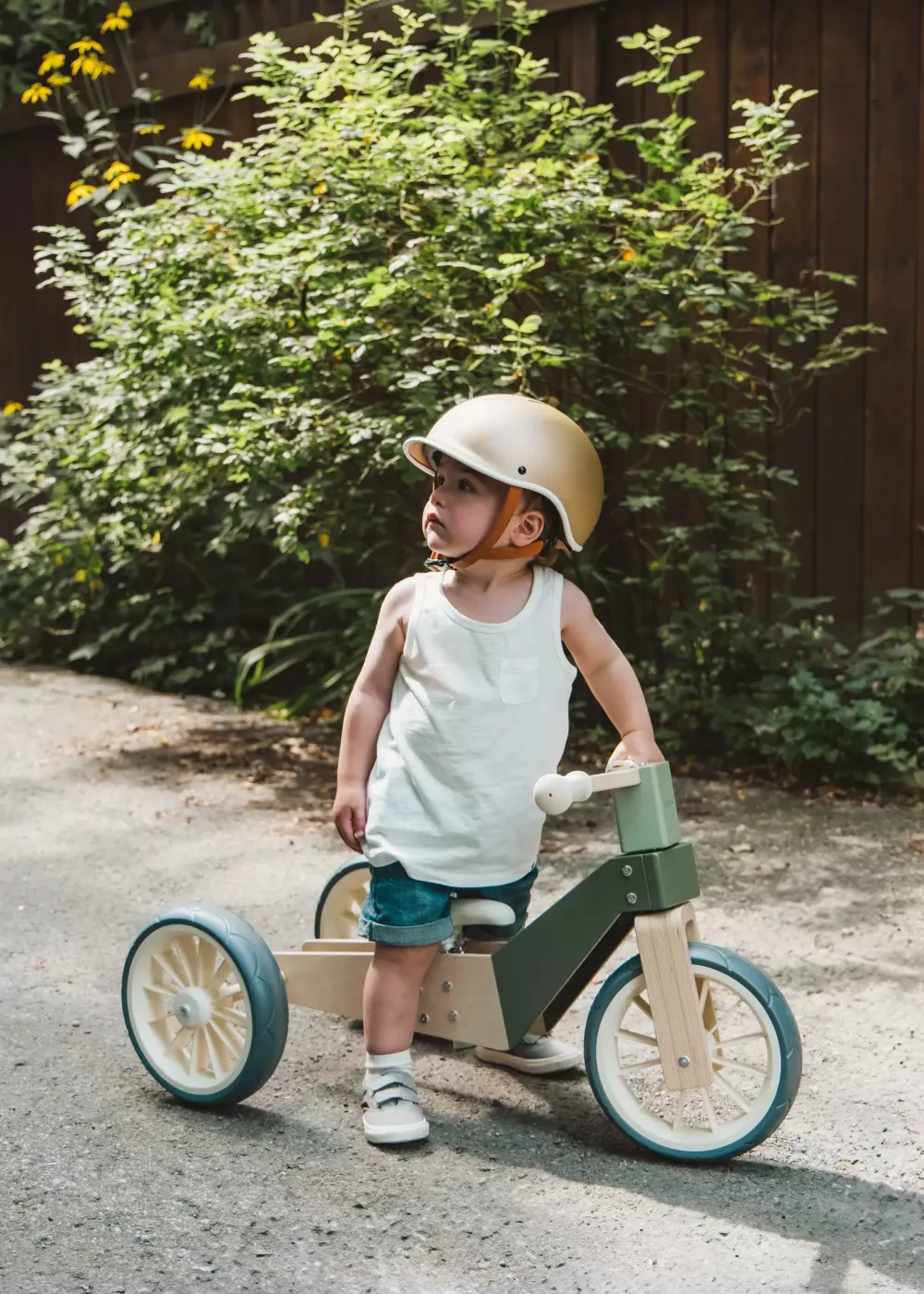 Coco Village Wooden Balance Bike 3-in-1 - Seafoam