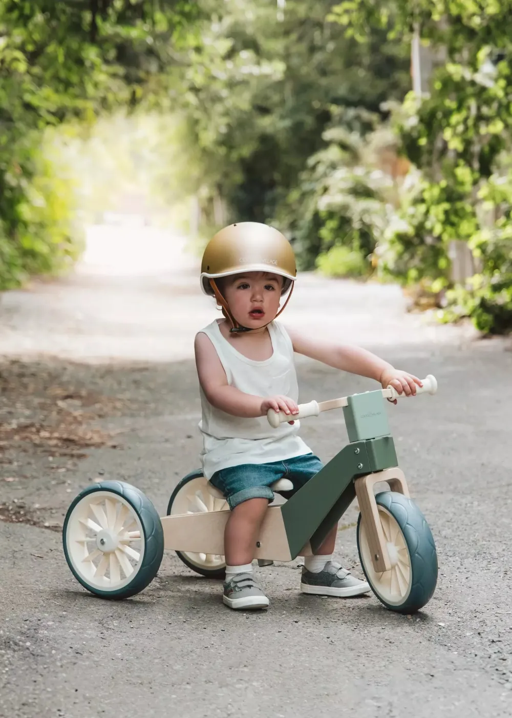 Coco Village Wooden Balance Bike 3-in-1 - Seafoam