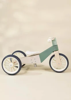 Coco Village Wooden Balance Bike 3-in-1 - Seafoam