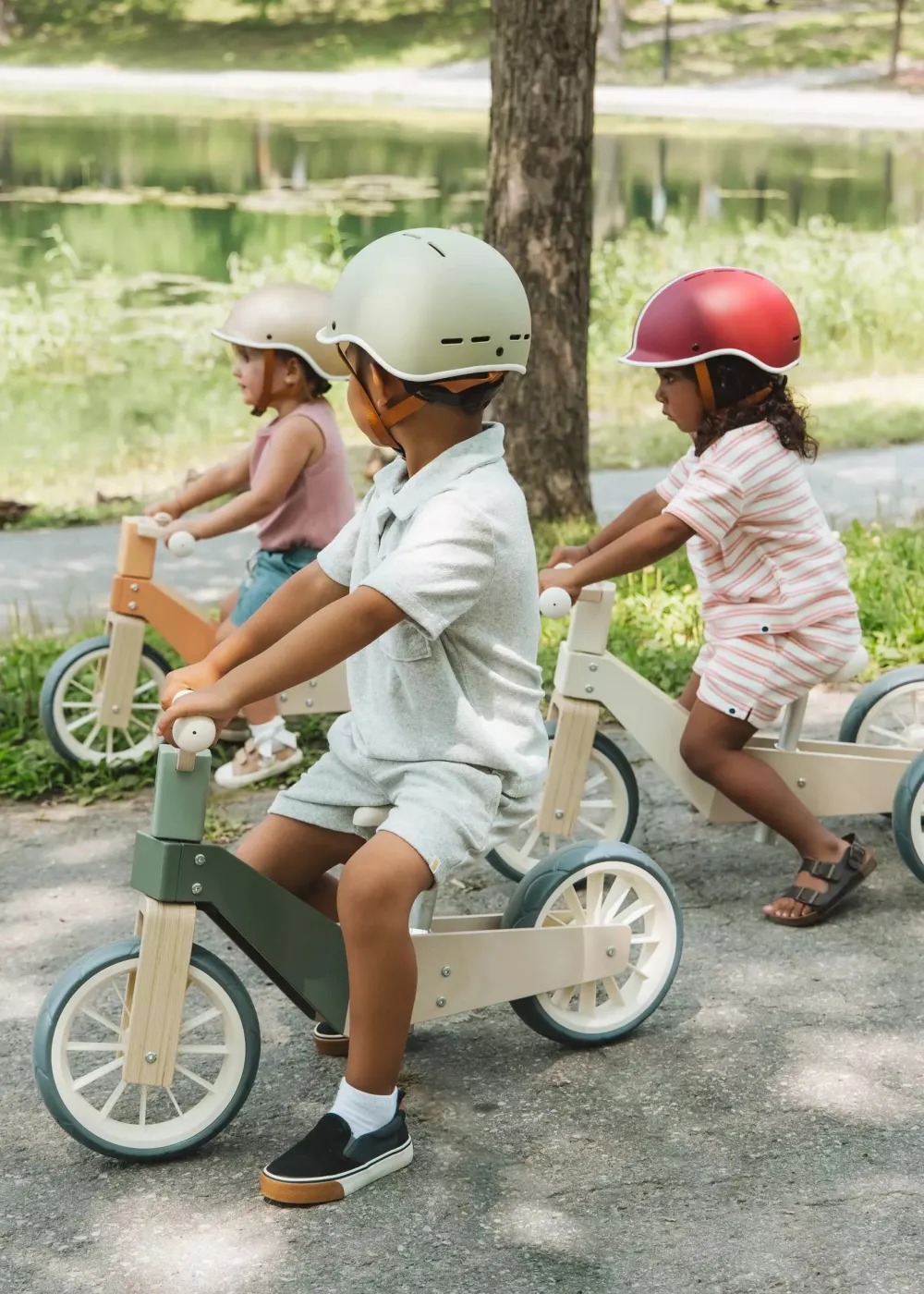 Coco Village Wooden Balance Bike 3-in-1 - Seafoam