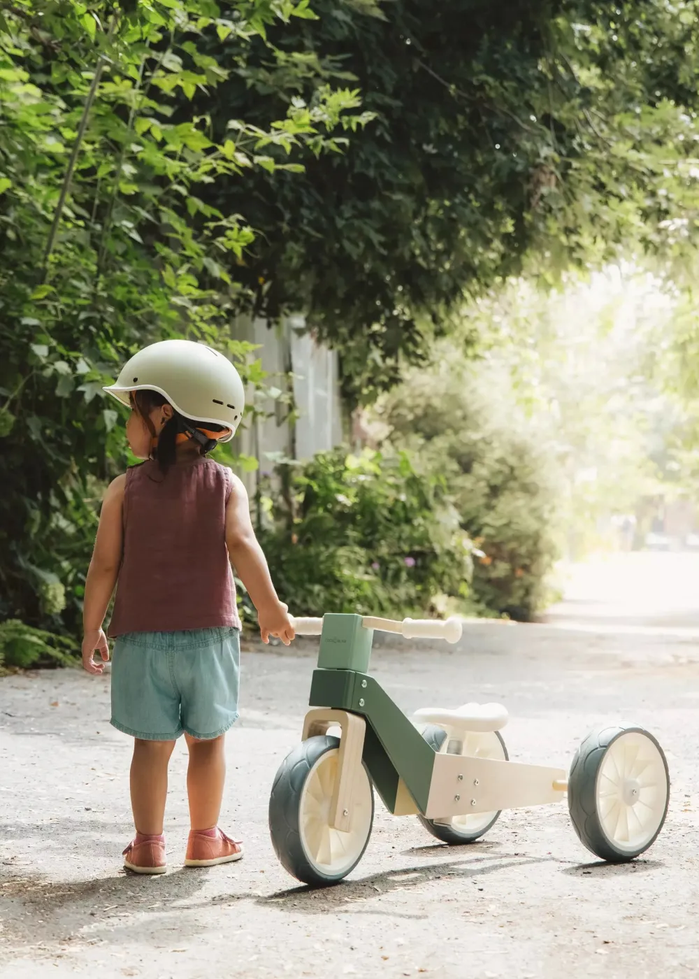 Coco Village Wooden Balance Bike 3-in-1 - Seafoam