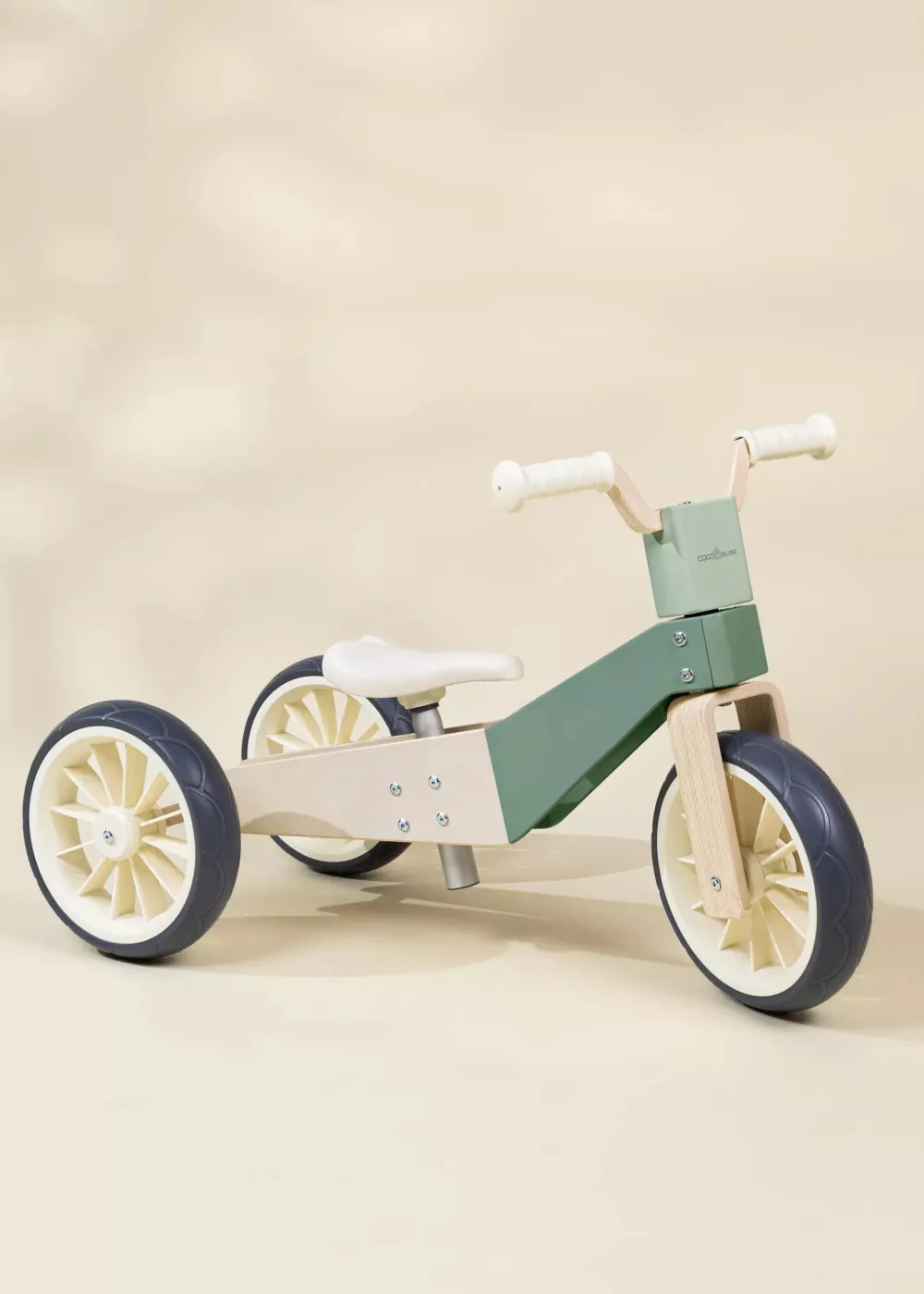 Coco Village Wooden Balance Bike 3-in-1 - Seafoam