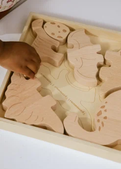 Coco Village Wooden Balance Puzzle - Dino (7 pcs)