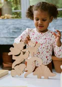 Coco Village Wooden Balance Puzzle - Dino (7 pcs)