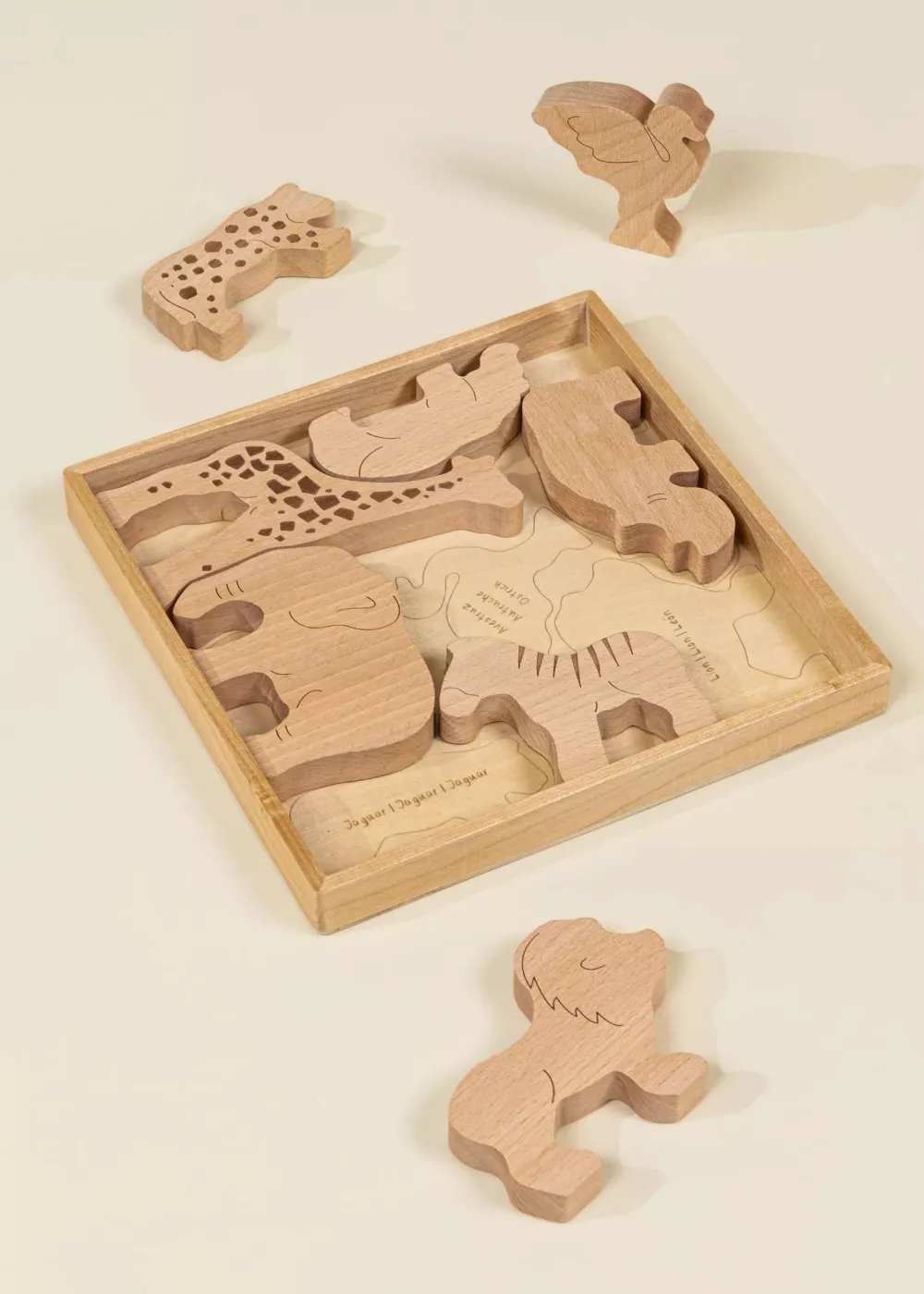 Coco Village Wooden Balance Puzzle - Safari (8 pcs)