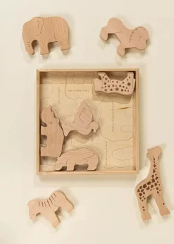 Coco Village Wooden Balance Puzzle - Safari (8 pcs)