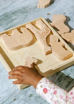 Coco Village Wooden Balance Puzzle - Safari (8 pcs)
