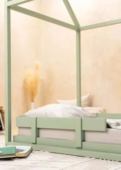 Coco Village Wooden Bed Frame - Natural Wood