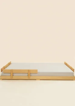 Coco Village Wooden Bed Frame - Natural Wood