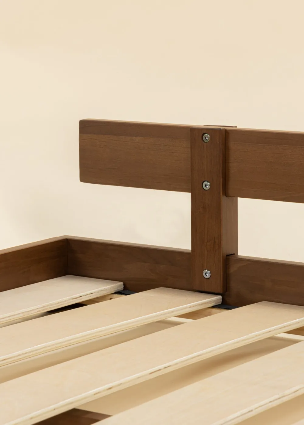 Coco Village Wooden Bed Frame Rail - Walnut