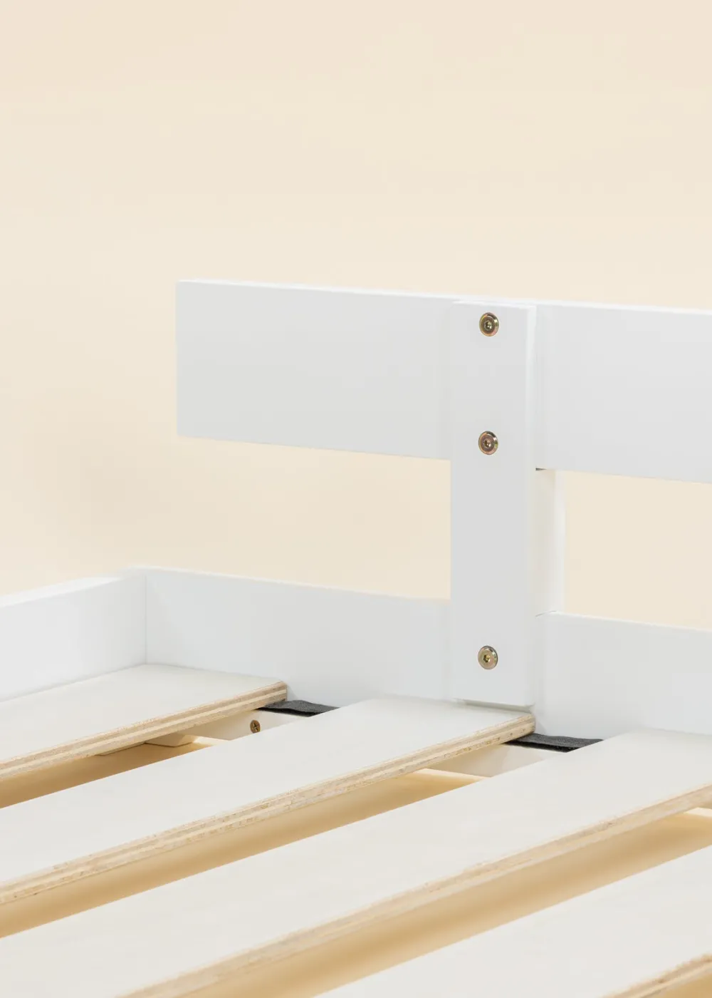 Coco Village Wooden Bed Frame Rail - White
