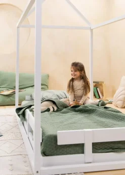 Coco Village Wooden Bed Frame Rail - White