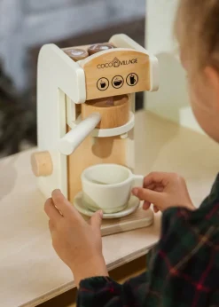 Coco Village Wooden Coffee Maker Set
