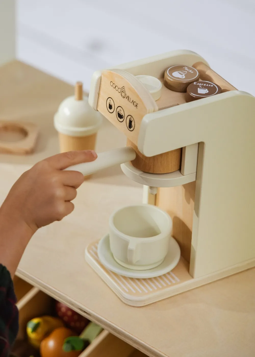 Coco Village Wooden Coffee Maker Set