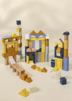 Coco Village Wooden Construction Blocks Set - 100pcs