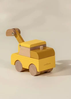 Coco Village Wooden Construction Vehicle - Excavator