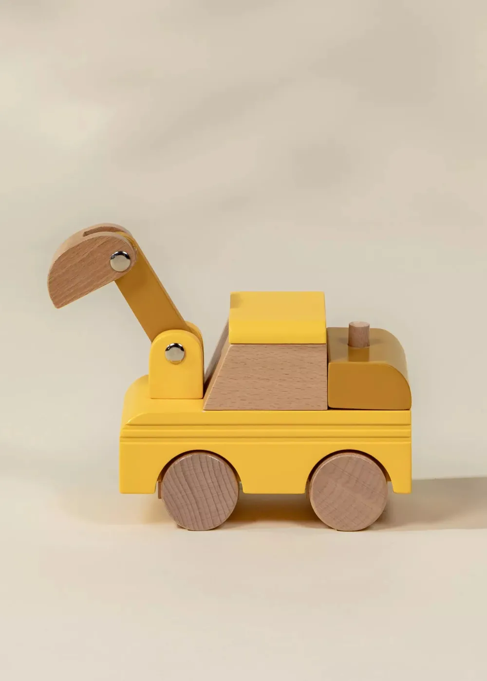 Coco Village Wooden Construction Vehicle - Excavator