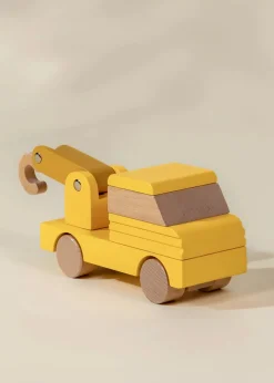 Coco Village Wooden Construction Vehicle - Tow Truck