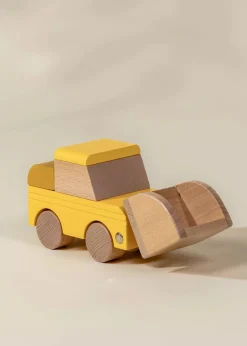 Coco Village Wooden Construction Vehicle - Bulldozer