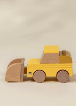 Coco Village Wooden Construction Vehicle - Bulldozer