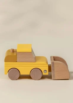 Coco Village Wooden Construction Vehicle - Bulldozer