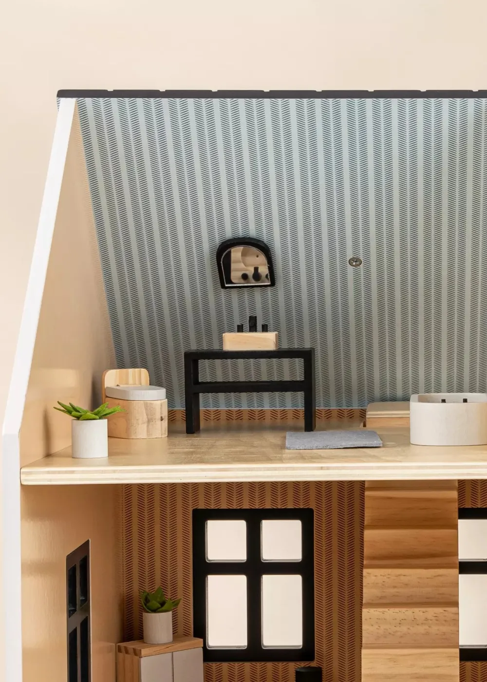 Coco Village Wooden Doll House Bathroom Furniture (6pcs)