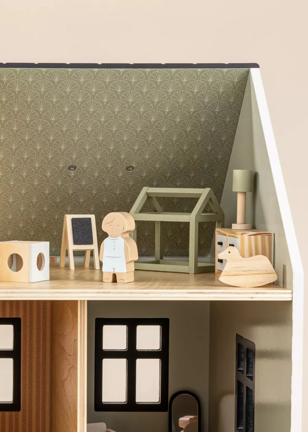 Coco Village Wooden Doll House Kids Room Furniture (10pcs)