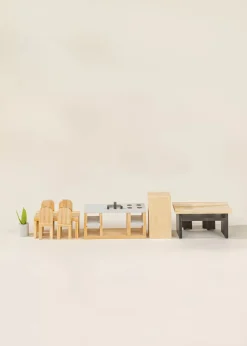 Coco Village Wooden Doll House Kitchen Furniture (12 pcs)