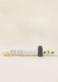 Coco Village Wooden Doll House Living Room Furniture (10pcs)
