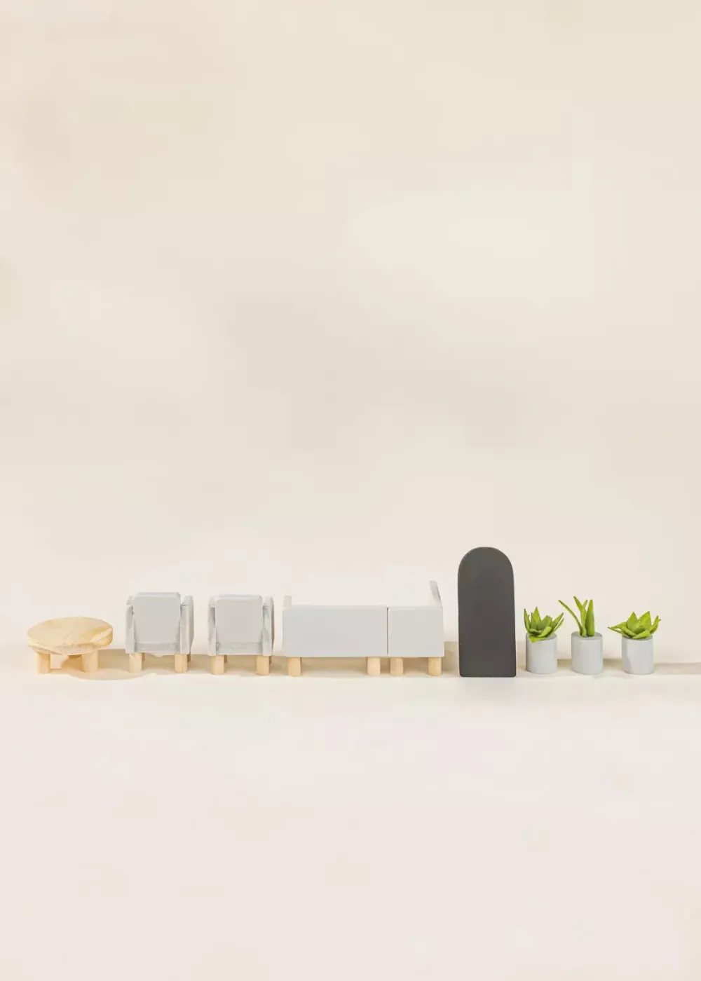 Coco Village Wooden Doll House Living Room Furniture (10pcs)