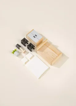 Coco Village Wooden Doll House Master Bedroom Furniture (9 pcs)