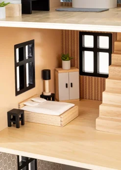 Coco Village Wooden Doll House Master Bedroom Furniture (9 pcs)