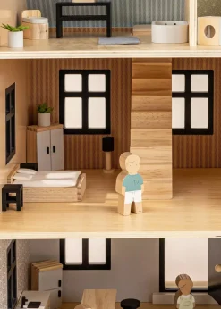 Coco Village Wooden Doll House Master Bedroom Furniture (9 pcs)