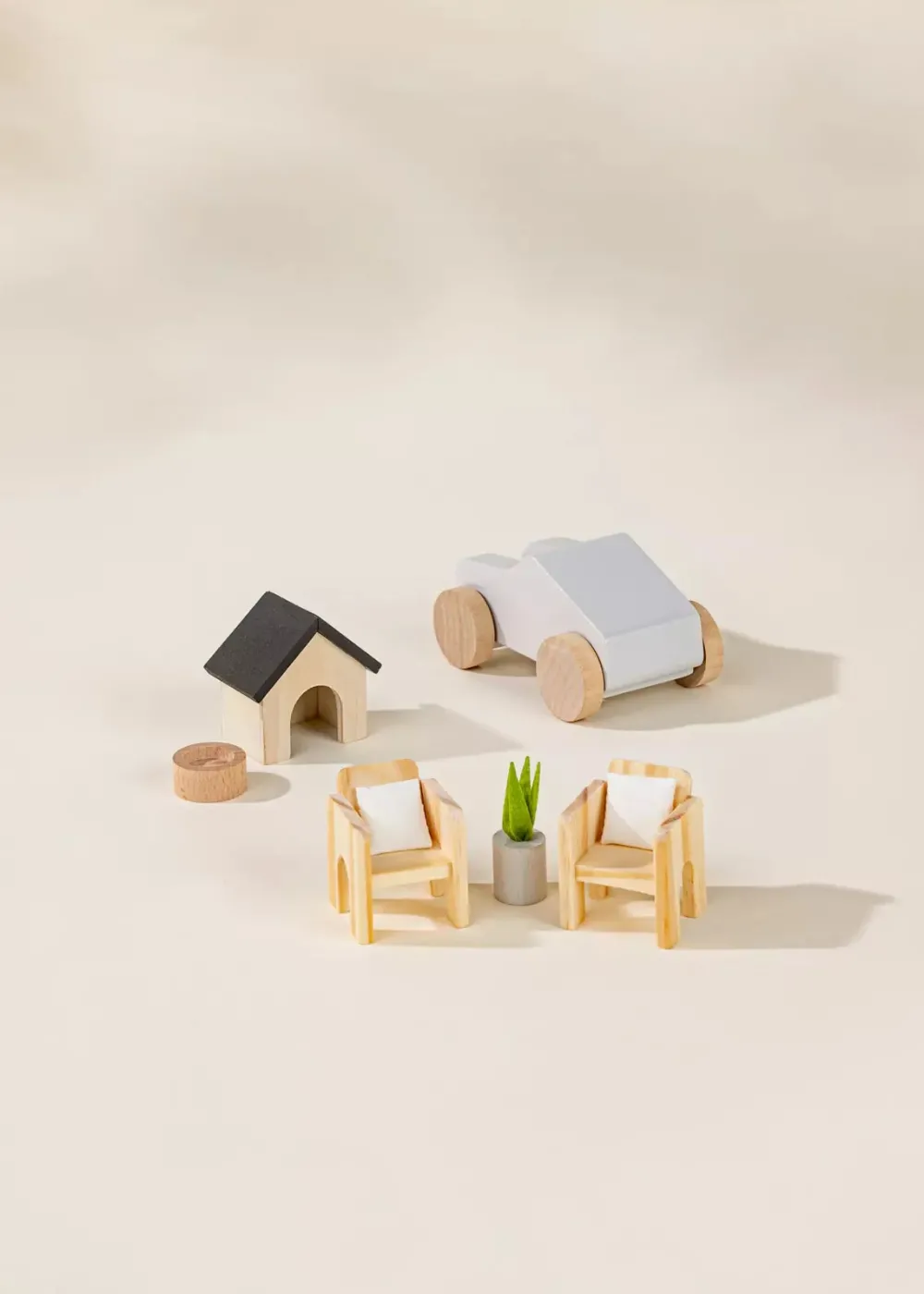 Coco Village Wooden Doll House Outdoor Furniture (8pcs)