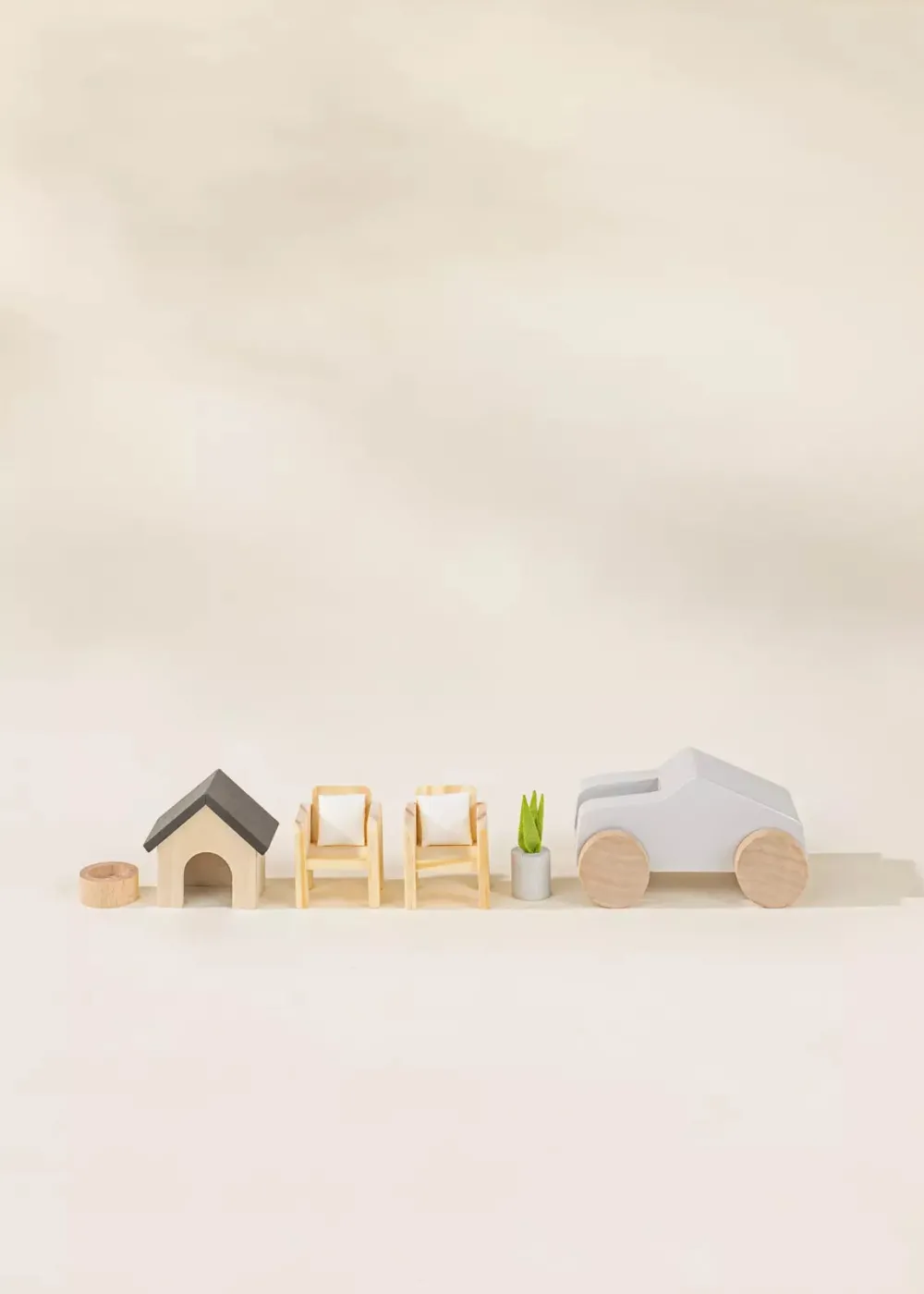 Coco Village Wooden Doll House Outdoor Furniture (8pcs)