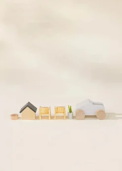 Coco Village Wooden Doll House Outdoor Furniture (8pcs)