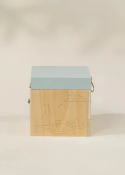Coco Village Wooden Musical Souvenir Box - Ocean