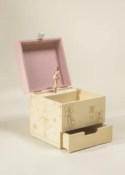 Coco Village Wooden Musical Souvenir Box - Ballerina