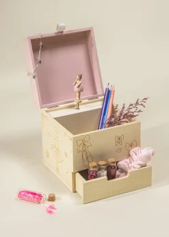Coco Village Wooden Musical Souvenir Box - Ballerina