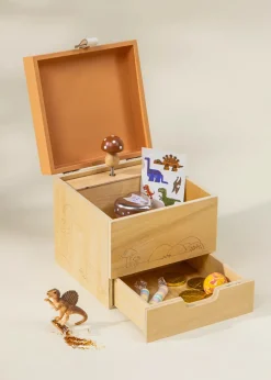 Coco Village Wooden Musical Souvenir Box - Nature