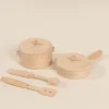 Coco Village Wooden Pots and Pans Playset (6 Pcs)