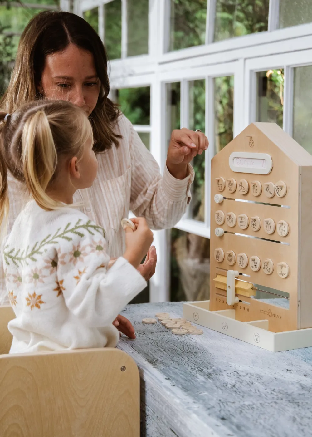 Coco Village Wooden Routine, Tasks & Rewards Board