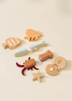 Coco Village Wooden Seafood Playset
