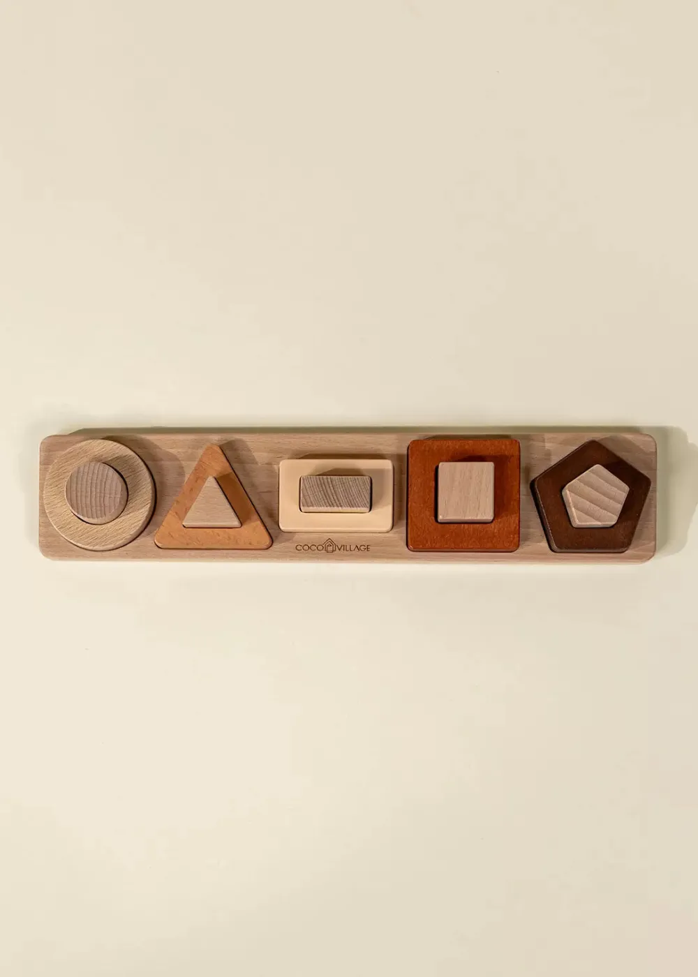 Coco Village Wooden Shapes Learning Set - 10 pcs