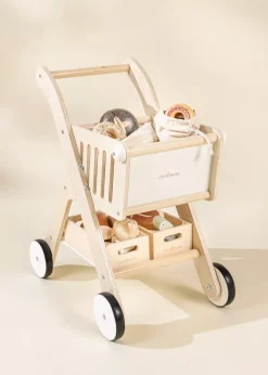 Coco Village Wooden Shopping Cart