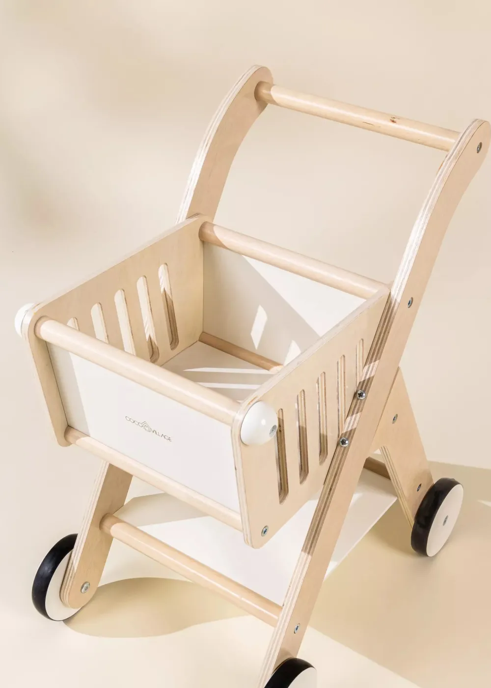 Coco Village Wooden Shopping Cart