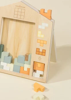 Coco Village Wooden Tetris Puzzle Toy (40 pcs)