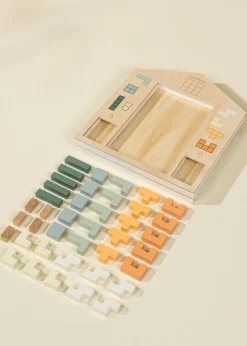 Coco Village Wooden Tetris Puzzle Toy (40 pcs)